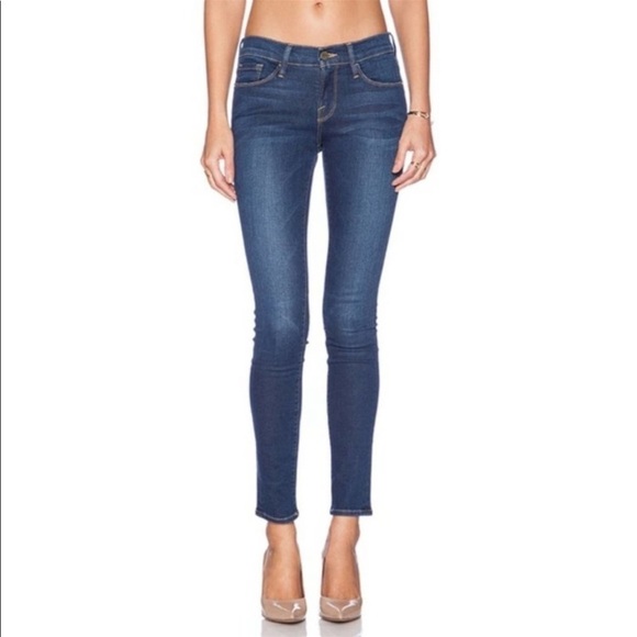 FRAME Le Skinny de Jeanne dark wash jeans - Picture 1 of 9
